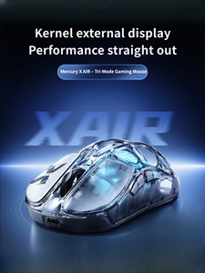 GravaStar Mercury X Air Dual 8KHz Tri-Mode Gaming <b>Mouse</b> Magnesium Alloy PAW3950 32000DPI RGB Hollow E-sports <b>Mice</b> - Product Image 6