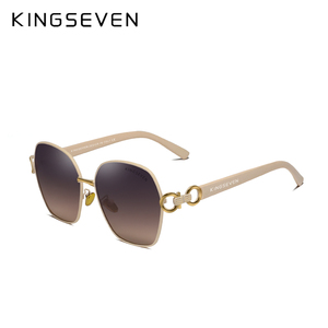 KINGSEVEN <span class=keywords><strong>2022</strong></span> Lunettes de soleil carrées vintage papillon pour femmes, design rétro à double anneau, protection UV400, verres dégradés, nouvelle marque, modèle 7898 - Product Image 3