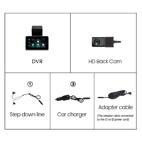 Caméra de tableau de bord 3 pouces 2K 4G avec WIFI GPS, vision nocturne, diffusion en direct Mini caméra de tableau de bord 4g prise en charge de la caméra de tableau de bord de voiture Sim 4G DVR