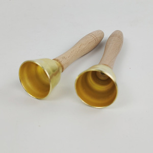 Campanas de madera con mango de latón, instrumento musical para niños de 2 a 4 años, juguete unisex de percusión - Product Image 3