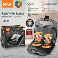 Presse à panini multifonctionnelle, appareil à sandwich pour le petit-déjeuner, grille-pain, mini gaufrier pour le petit-déjeuner, grille-pain