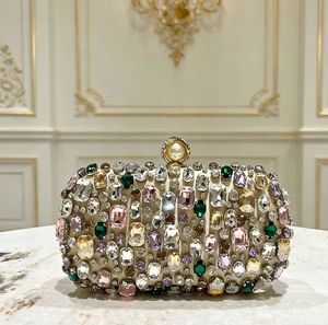 Fashion Colorful Rhinestone Evening Bag, Shiny Luxury <b>Clutch</b> for <b>Wedding</b> Party Dress - Product Image 3