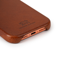 Étui de téléphone magnétique antichoc de luxe en cuir tanné végétal Buttero Italie, haute qualité, plusieurs couleurs, gaufrage pour 17/18 Pro