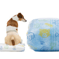 Pet réutilisable formation femme couche lavable jetable couche-culotte pour animaux de compagnie avec fonction imprimée