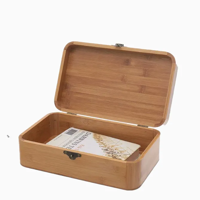 Boîte de rangement créative personnalisée en usine Emballage de bijoux en bois Boîte de rangement de bijoux cadeau