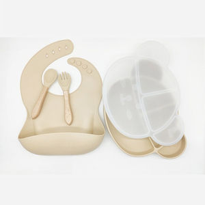 Service de table <span class=keywords><strong>Mickey</strong></span> <span class=keywords><strong>Mouse</strong></span> classique en quatre pièces, anti-chute, anti-brûlure, facile à nettoyer, en gel de silice, <span class=keywords><strong>vaisselle</strong></span> complémentaire pour bébé - Product Image 1