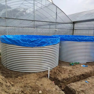 Grande galvanizado Folha <span class=keywords><strong>Fish</strong></span> Tank com Suporta Aquaculture Equipment for Tilapia Farming for Aquaculture Operations - Product Image 1