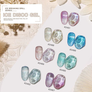 Ibd ICE DISCO GEL Nail Art 15ml UV Gel Polish 10 Color Luminiscencia Pigmento Platinum Gel - Product Image 3