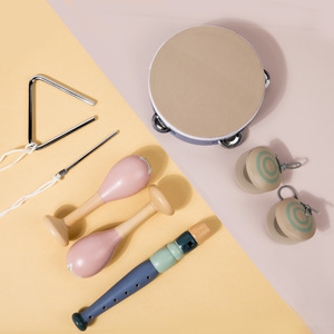 Wholesale Orff <b>Percussion</b> <b>Instrument</b> Hammer Drum Rattle <b>Percussion</b> <b>Instrument</b> Set Early Education Wooden - Product Image 3