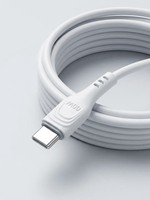 Câble de charge rapide USB C vers C 60W, alimentation PD, durable, fiable, blanc, type C, pour Macbook Air, iPad Pro, S24