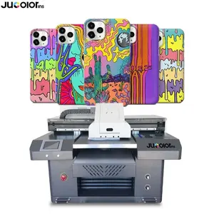 JUCOLOR工厂价格优质高速a 2尺寸紫外平板打印机，彩色 + 白色 + 清漆油墨