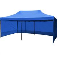 Tente commerciale robuste d'extérieur bleue, rouge et blanche 3x3, 3x6, 2x2, 3x4.5, Tenda Lipat pour marché