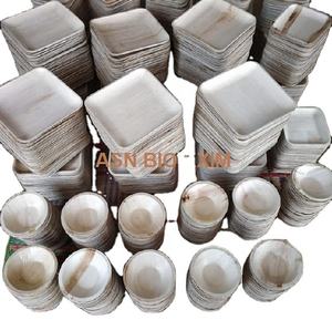 Vajilla desechable de hoja de palma Areca Biodegradable Natural 100%, Platos y platos grabados con patrón de planta ecológico - Product Image 4