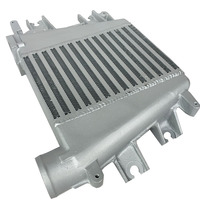 Radiateur Intercooler Turbo RODIN Compatible Nissan Patrol Y61 ZD30 3.0L TD 1997-2007 Montage Supérieur Structure en Barres d'Aluminium