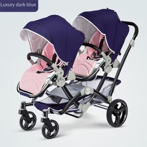 Chất lượng cao có thể gập lại <span class=keywords><strong>Twin</strong></span> bé pram du lịch thông minh hệ thống cho phép ngồi hoặc nằm xuống - Product Image 6