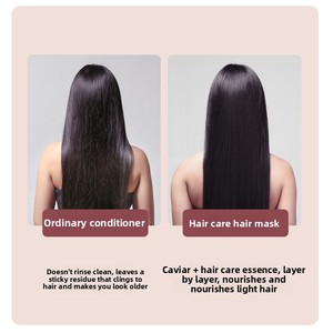 Mascarilla Capilar Suave como la Seda con <span class=keywords><strong>Caviar</strong></span>, Crema Química Ligera y Esponjosa, Hidratante, Suavizante y Control de Grasa para Todo Tipo de Cabello - Product Image 4
