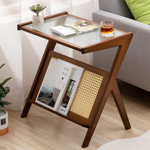 Mesa de centro de cristal de gama alta moderna de lujo para apartamentos pequeños Marco de <span class=keywords><strong>metal</strong></span> duradero Muebles de sala de estar fáciles de limpiar - Product Image 5