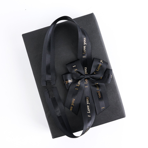 Tùy Chỉnh Sang Trọng Vàng In Quà Tặng Đóng Gói Hộp Trang Trí Pre Tie Đàn Hồi Băng Cung Đối Với Trang Sức Với Ban Nhạc Cao Su Đàn Hồi - Product Image 5