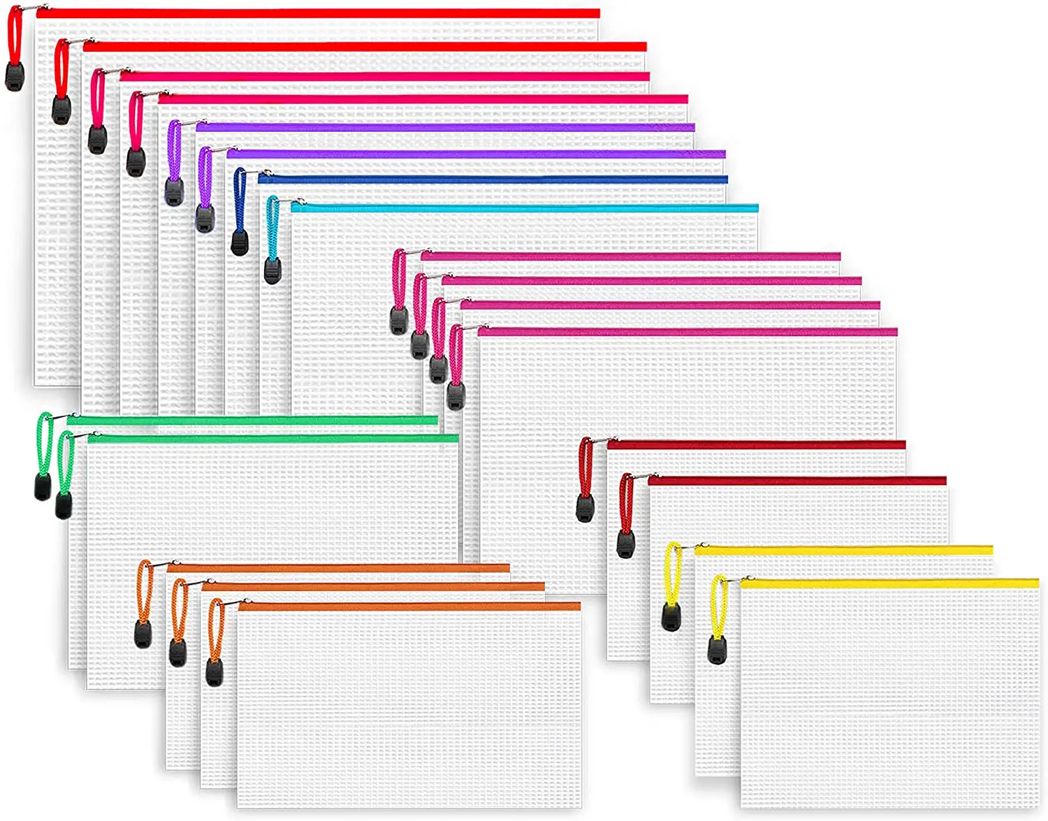 Водонепроницаемая Сумка-конверт на молнии формата A4 из ПВХ на заказ, сетчатая папка для файлов, прозрачная Сетчатая Сумка для документов