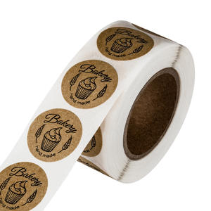 Autocollants en papier Kraft imperméables, impression personnalisée, Logo, étiquettes autocollantes, fournisseur - Product Image 2