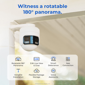 IMILAB EC6 Panorama 3.5K Outdoor Security <b>Camera</b>, 344°Rotatable Dual-Lens View, Human&Vehicle Detection, WiFi & <b>Wired</b> Ethernet - Product Image 2