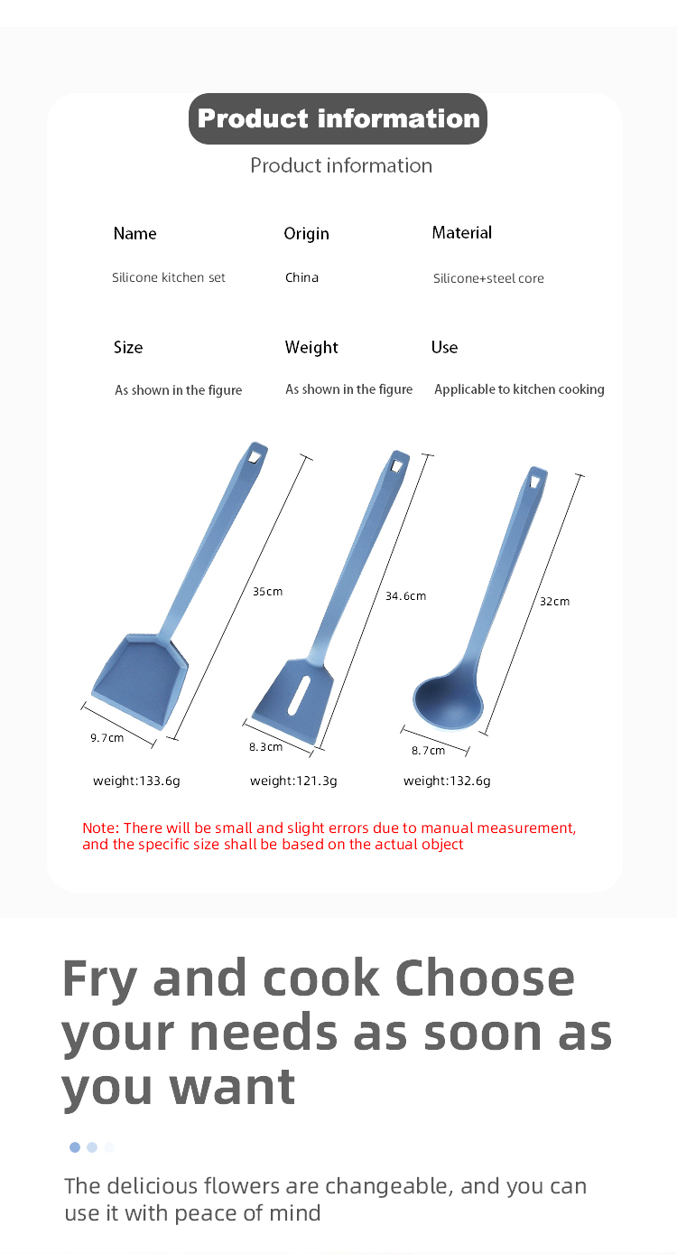 Amazon Top Seller Silicone Kitchen Accessories kitchen utensils Cooking Tools Kitchenware Cocina Silicone Kitchen Utensils