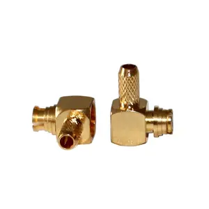 SMP-KW1.5 Connector Female Head Right Angle Gold Plated SMP Connector For 316RG RG174