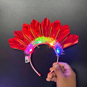 Serre-tête lumineux Elonna Glow Party pour femmes, accessoires de cheveux LED à piles pour Halloween, Noël et le Nouvel An chinois - Product Image 5