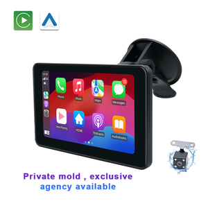 Écran intelligent <span class=keywords><strong>7</strong></span> <span class=keywords><strong>pouces</strong></span> pour voiture avec Carplay/Android Auto, connexion FM/AUX/BT, Mirror <span class=keywords><strong>Link</strong></span>, garantie 1 an - Product Image 1