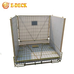 <span class=keywords><strong>Cage</strong></span> de rangement en métal pour animaux, conteneurs métalliques, conteneurs de fil, pour entrepôt, en métal, robuste - Product Image 3