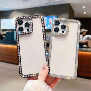 Nouveau diamant tout rond Protection coque de téléphone coque transparente en TPU pour Tecno Spark 30C/Go 1/Go 2024/20 Pro - Product Image 1