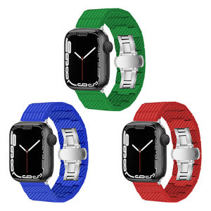 <span class=keywords><strong>Correas</strong></span> de reloj de grano de fibra de carbono bandas de repuesto de reloj inteligente de carbono forjado para <span class=keywords><strong>Apple</strong></span> <span class=keywords><strong>Watch</strong></span> - Product Image 2