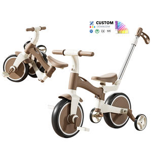 The Latest Design of Children's Multi-functional Tricycle <strong>with</strong> Push <strong>Handle</strong> 4-in-1 Pedal <strong>Kids</strong> Tricycle Balance Bike <strong>Trike</strong> - Product Image 1