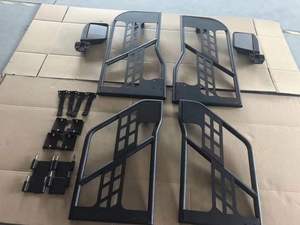 Véhicule XLstyling en acier avec logo personnalisé Demi-porte carrée Trous en treillis Style avec rétroviseur latéral pour <span class=keywords><strong>Jeep</strong></span> <span class=keywords><strong>wrangler</strong></span> JL JK <span class=keywords><strong>2</strong></span>/4 <span class=keywords><strong>Portes</strong></span> - Product Image 5