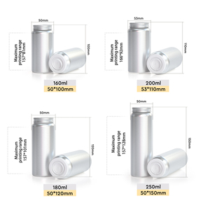 160ml 180ml 200ml 250ml Lightweight Aluminum Capsule Bottle Pull Ring Sealed Medical Bottle <b>for</b> Medicine Pill <b>Tablets</b> - Product Image 2