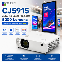 Affichage numérique CJ5915, projecteur laser 3LCD 4K, 5200 lumens avec projection à 360 degrés