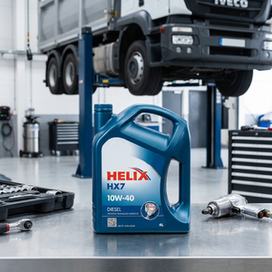 Aceite de Motor <span class=keywords><strong>Shell</strong></span> Helix HX7 <span class=keywords><strong>10w40</strong></span> para Diésel, 4L, Sintético, con Protección Antidesgaste y Lubricante de Alto Rendimiento - Product Image 1