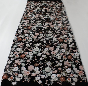 Vải nhung mềm mại cao cấp LH đính sequin, thêu tinh tế sang trọng, chất liệu nhung Hàn Quốc co giãn dành cho đầm nữ - Product Image 2