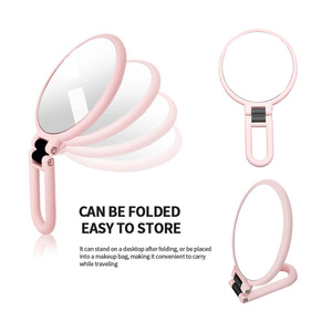 Nhãn Hiệu Riêng Mini Thời Trang Cầm Tay Vòng Trang Điểm Gương Có Thể Gập Lại Nhựa Với Ánh Sáng Tính Năng Mỹ Phẩm Gương - Product Image 3