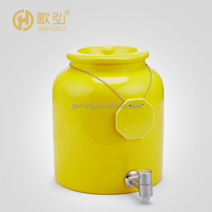 ขวดโหลเซรามิกสำหรับจัดเลี้ยงทำจากไม้,ที่จ่ายนมเพื่อการพาณิชย์สำหรับชงชากาแฟชาอุ่นๆเครื่องดื่มบุฟเฟต์โรงแรม - Product Image 4