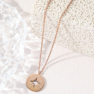 Collier Pendentif Calligraphie Arabe Musulmane Ramadan en Acier Inoxydable, Bijou de Mode, Vente en Gros, Cadeau Aïd - Product Image 3