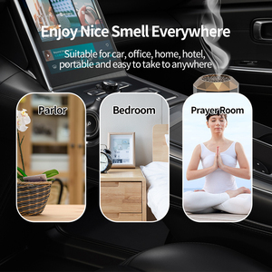 Máy đốt trầm hương điện tử thông minh, sạc USB, di động, có logo tùy chỉnh, kiểu Ả Rập Hồi giáo, dùng cho gia đình - Product Image 5