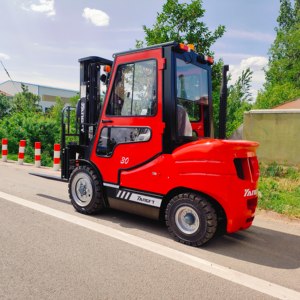 Carretilla elevadora diesel de transmisión automática hidráulica YangFT C Series CPCD30 3 toneladas con cabina - Product Image 3