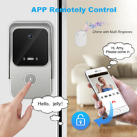 Sonnette vidéo Tuya 1080P 2.0MP avec angle de vue de 150°, interphone intelligent pour la maison, contrôle par application, déverrouillage RFIC, résistant à l'eau