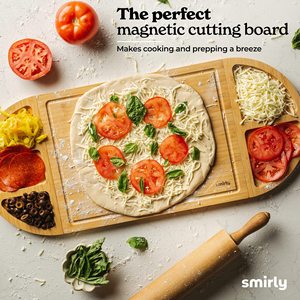Tabla de Quesos de Bambú Rectangular Multifuncional para Aperitivos y Verduras - Product Image 4