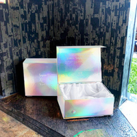 Boîte cadeau de luxe haut de gamme, boîte d'emballage personnalisable, plusieurs couleurs disponibles, boîte en carton dur spécifique au mariage