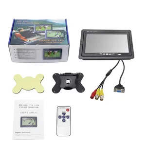 4 Split Screen Rear View Quad Display Veículo de caminhão pesado TFT LCD 7 polegadas HD Car Parking LCD Monitor