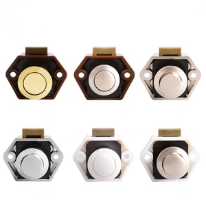 YH1826 <strong>Push</strong> Button Catch Cupboard Door Knob Latch <strong>Lock</strong>,RV Camper Motor Home Caravan Marine <strong>Push</strong> Button Latch