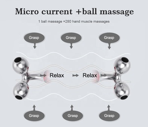 Masajeador Facial eléctrico 3D de mano, rodillo de acero inoxidable de microcorriente, equipo de belleza para uso doméstico, pluma de masaje de ojos vibratoria - Product Image 3