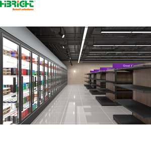 Estanterías Modernas para Supermercados, Góndolas Metálicas de Exhibición para Tiendas de Abarrotes, Estanterías para Mercancía en Pasillos - Product Image 1
